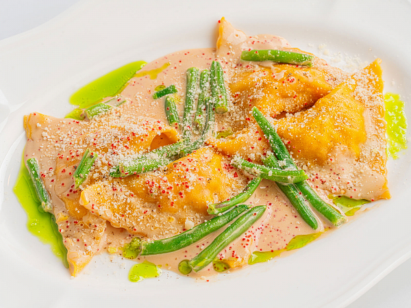 Равиоли с лососем